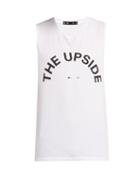 Matchesfashion.com The Upside - Big Logo Print Cotton Tank Top - Mens - White