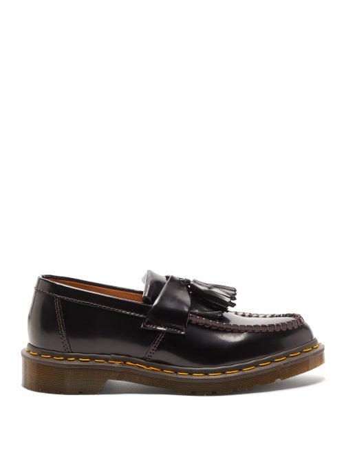 Matchesfashion.com Comme Des Garons Comme Des Garons - X Dr Martens Adrian Tasselled Leather Loafers - Womens - Black