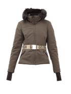 Matchesfashion.com Goldbergh - Hida Faux Fur Hooded Technical Ski Jacket - Womens - Khaki