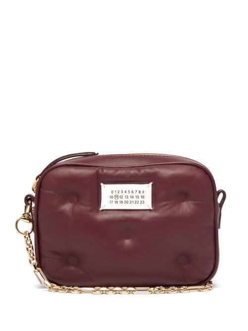 Matchesfashion.com Maison Margiela - Glam Slam Small Quilted Leather Cross Body Bag - Womens - Burgundy