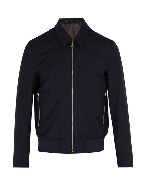 Matchesfashion.com Paul Smith - Wool Bomber Jacket - Mens - Navy