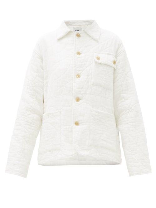 Matchesfashion.com Bode - Quilted Cotton Jacket - Womens - White