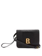 Matchesfashion.com Balenciaga - B. Small Lizard-effect Leather Cross-body Bag - Womens - Black