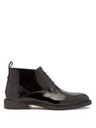 Matchesfashion.com Valentino - Patent Leather Desert Boots - Mens - Black