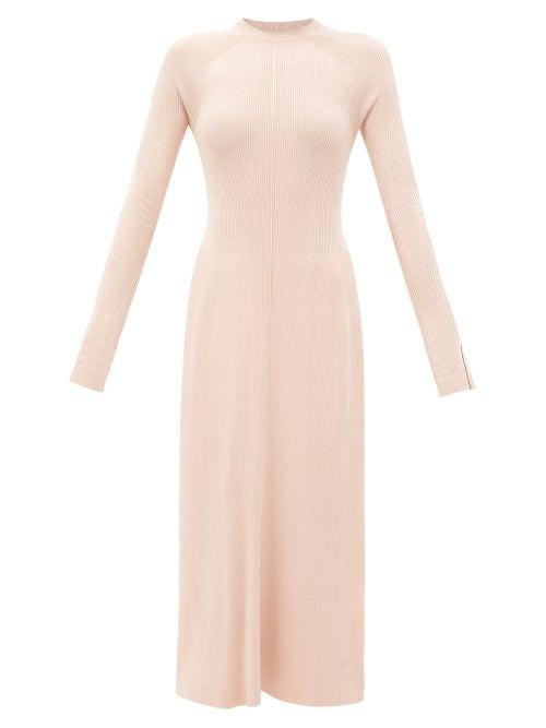 Peter Do - Ao Dai Ribbed-silk Tunic Sweater - Womens - Light Pink