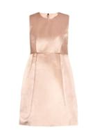 Matchesfashion.com Raey - Babydoll Duchess Silk Satin Dress - Womens - Pink
