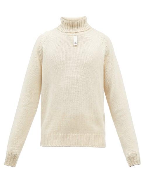 Umit Benan B+ - Rib-knit Roll-neck Cashmere Sweater - Mens - Cream