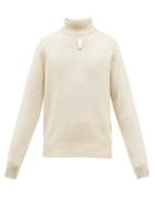 Umit Benan B+ - Rib-knit Roll-neck Cashmere Sweater - Mens - Cream