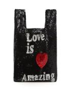 Matchesfashion.com Ashish - Love Is Amazing Sequin Embellished Bag - Womens - Black Multi