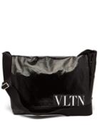 Matchesfashion.com Valentino - Vltn Coated Twill Messenger Bag - Mens - Black