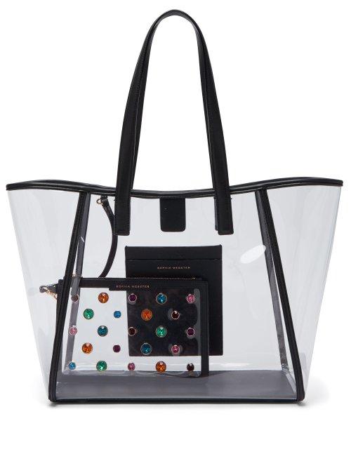 Matchesfashion.com Sophia Webster - Dina Transparent Tote Bag - Womens - Black Multi