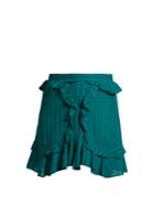 Isabel Marant Étoile Yugi Frilled-hem Cotton Mini Skirt