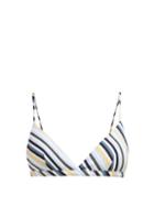Matchesfashion.com Asceno - Striped Bikini Top - Womens - Blue Stripe