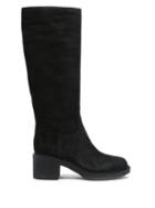 Matchesfashion.com Gianvito Rossi - Hynde 45 Suede Knee-high Boots - Womens - Black