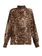 Matchesfashion.com Nili Lotan - Alana Leopard Print Shirt - Womens - Leopard