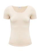Matchesfashion.com Lemaire - Scoop-neck Seamless Jersey Top - Womens - Nude