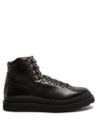 Matchesfashion.com Dunhill - Traverse Lace-up Leather Boots - Mens - Black