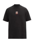 Matchesfashion.com Boramy Viguier - Tarot-patch Cotton-jersey T-shirt - Mens - Black