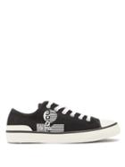 Matchesfashion.com Isabel Marant - Binkoo Logo-print Cotton-canvas Trainers - Womens - Black