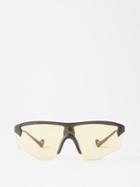 District Vision - Junya Racer Running Sunglasses - Mens - Yellow