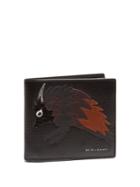 Burberry Beast-appliqu Bi-fold Leather Wallet
