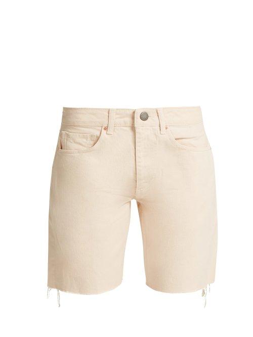 Matchesfashion.com Raey - Cut Off Denim Shorts - Womens - Nude