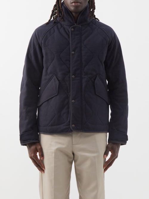 Rag & Bone - Heywood Quilted Wool-blend Jacket - Mens - Navy