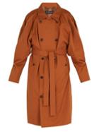 Matchesfashion.com Y/project - Double Front Trench Coat - Mens - Brown