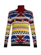 Stella Jean Significare Geometric-intarsia Wool Sweater