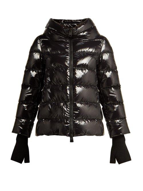 Matchesfashion.com Herno - Funnel Neck Lightweight Down Filled Jacket - Womens - Black