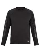 Adidas By Kolor Hybrid Mesh-sleeved Jersey Sweatshirt