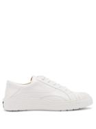 Matchesfashion.com Valentino - Rubberup Leather And Rubber Low Top Trainers - Mens - White