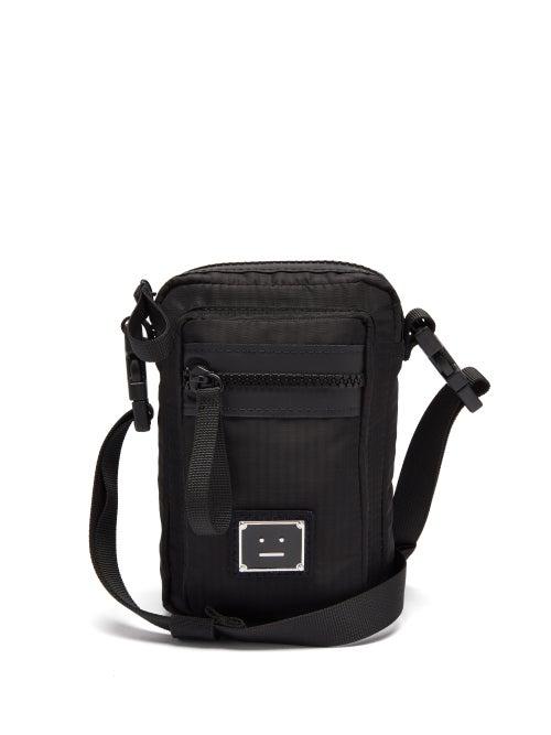 Acne Studios - Arvel Face Ripstop Cross-body Bag - Mens - Black