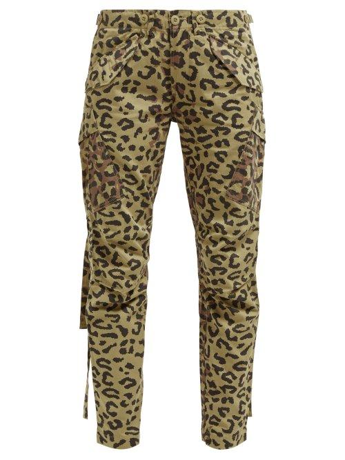 Matchesfashion.com Maharishi - Leopard And Camo Print Cotton Twill Cargo Trousers - Womens - Leopard