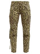 Matchesfashion.com Maharishi - Leopard And Camo Print Cotton Twill Cargo Trousers - Womens - Leopard