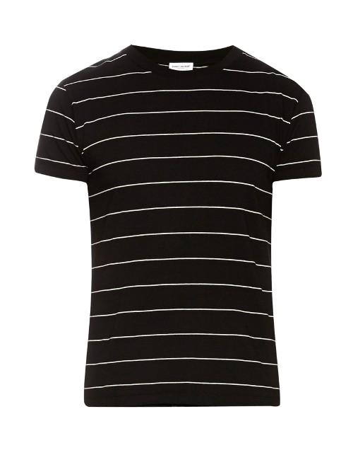 Saint Laurent Striped Cotton Jersey T-shirt