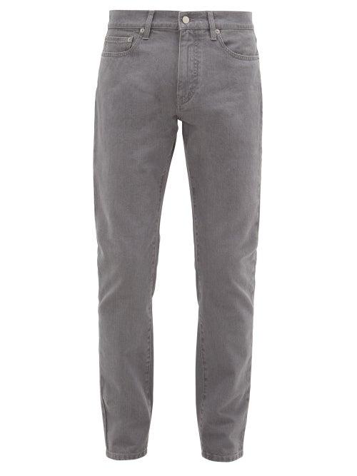 Matchesfashion.com Dunhill - Slim-leg Selvedge-denim Jeans - Mens - Grey
