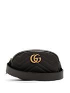 Matchesfashion.com Gucci - Gg Marmont Quilted-leather Belt Bag - Womens - Black