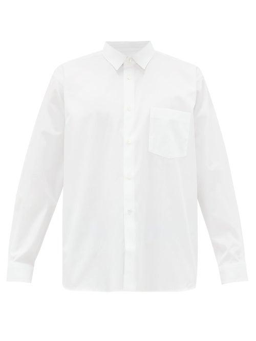 Matchesfashion.com Comme Des Garons Shirt - Cotton-poplin Shirt - Mens - White