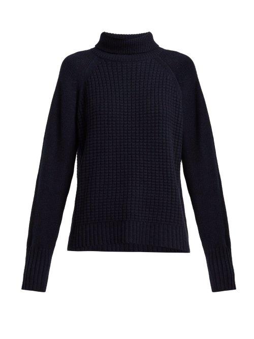 Matchesfashion.com Nili Lotan - Auburn Roll Neck Cashmere Sweater - Womens - Navy