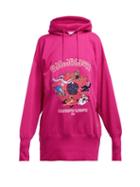 Matchesfashion.com Vetements - Cartoon Technical Jersey Hooded Sweatshirt - Womens - Pink