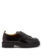 Matchesfashion.com Marni - Raised Sole Leather Derby Shoes - Mens - Black
