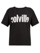 Matchesfashion.com Colville - Reverse Logo Print Cotton T Shirt - Womens - Black White