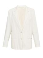 Lemaire - Single-breasted Twill Jacket - Womens - Cream