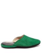 Charvet - Suede Slippers - Womens - Green