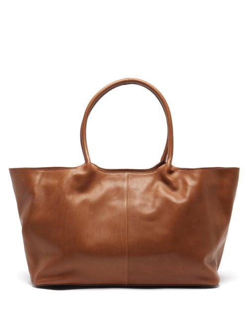 Gabriela Hearst - Mcewan Leather Tote Bag - Womens - Dark Brown