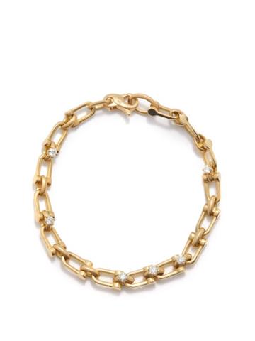 Jade Trau - Georgina Diamond & 18kt Gold Bracelet - Womens - Yellow Gold