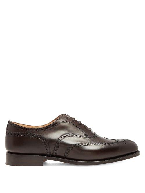Matchesfashion.com Church's - Chetwynd Leather Brogues - Mens - Dark Brown