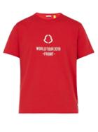 Matchesfashion.com 7 Moncler Fragment - World Tour Cotton Jersey T Shirt - Mens - Red