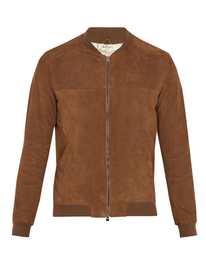 Etro Suede Bomber Jacket